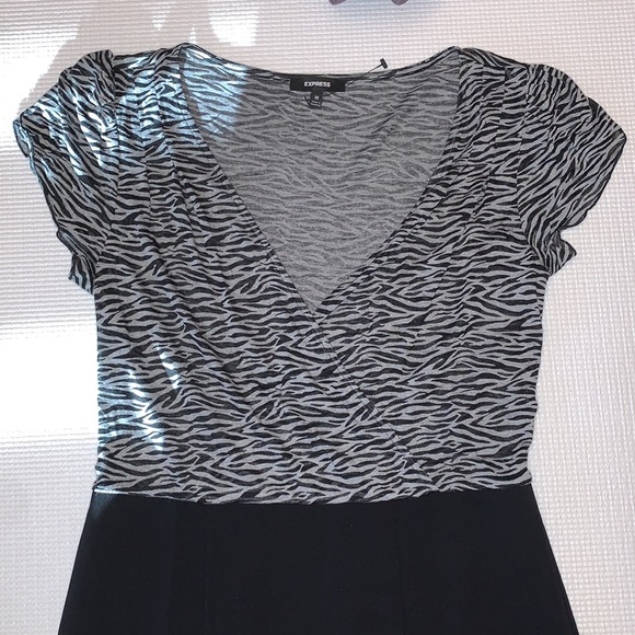 NWOT Medium Zebra Top Contrast Dress - Picture 8 of 13